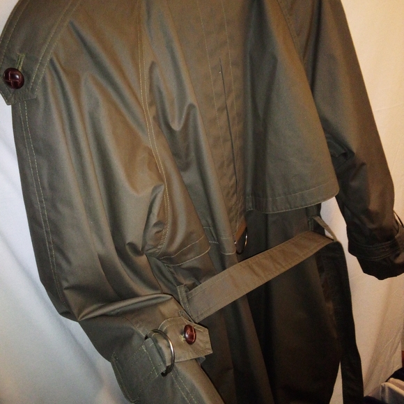 Cambridge Insulated Interchangeable Midi Trench Coat Womens Size 10P•VINTAGE - Picture 9 of 11